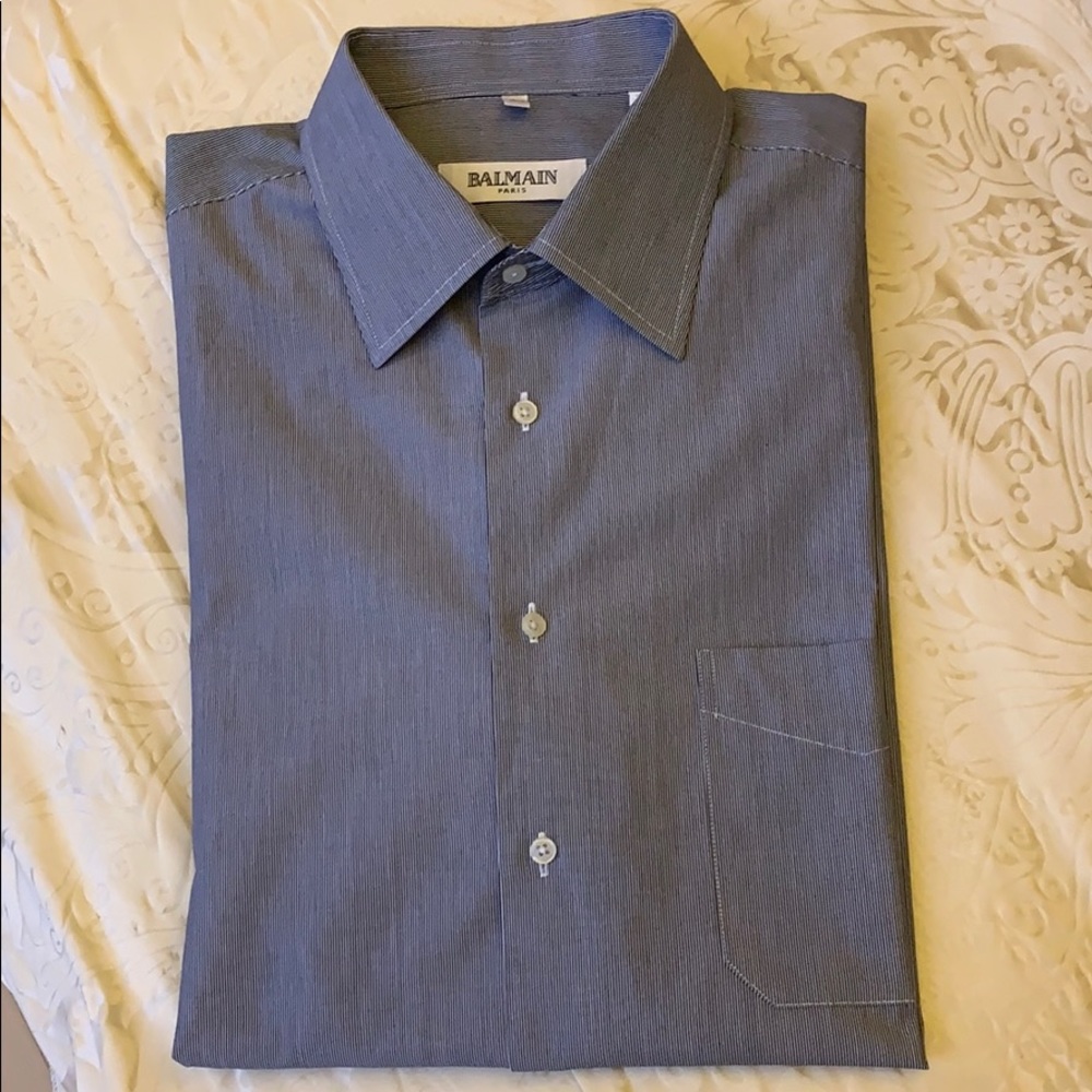 BALMAIN PARIS L/S Cotton Shirt-MINT LIKE NEW!!